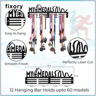 fixory Medal Holder, Medal Display Hanger Holder, Award Holder Organizer Durable Shelf Medal Frame M