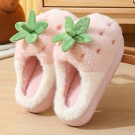 Strawberry Cotton Slippers Indoor Slippers Bedroom Slippers