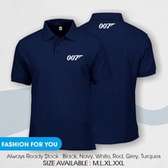Polo shirt 007 / james bond 007 collar t-shirt