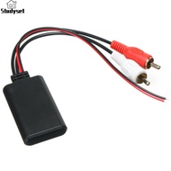 Studyset IN stock Car Wireless Bluetooth-compatible Receiver Module Aux Adapter Music Audio Stereo Receiver For 2rca Interface Vehicles