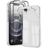 Vanjua untuk Sarung iPhone 16e / iPhone 17e, Sarung Telefon Lembut dan Nipis yang Jelas, Pelindung T