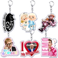 Eurovision Esc 2024 Song Contest Joost Klein Keychains Ring for Accessories Baby Lasagna Bag Pendant