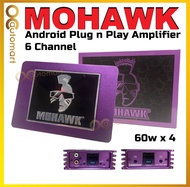 Mohawk 4 Channel Plug and Play Power Amplifier for Car Android Player MU 60.4PP