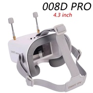 DMKR 008D PRO 4.3" HD FPV Goggles, 5.8G 40CH, Built-in 2000mAh Battery for RC Airplane