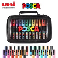Posca Marker Paint Pen Set Acrylic Plumones Pc-1/3/5m/8/17k,7-15 Colors Pop Paint Pen/poster Pen/gra