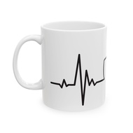 Mug Heartbeat CQ  Ceramic Mug 11Oz