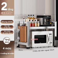 Kệ Lò Vi Sóng Inox Kệ Lò Vi Sóng kích thước có thể điều chỉnh Kệ Để Lò Vi Sóng 2/3 tầng