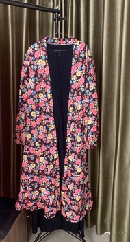 OUTER KONDANGAN/OUTER BAHAN KATUN/CARDIGAN WANITA TERBARU 2026/LONG OUTER MOTIF BUNGA