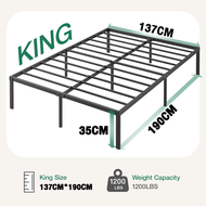 MIAO.H เตียง เตียงเหล็ก เตียงนอน โครงเตียงเหล็ก เตียงสไตล์โมเดิร์น 4 ฟุต 5 ฟุต 6 ฟุต