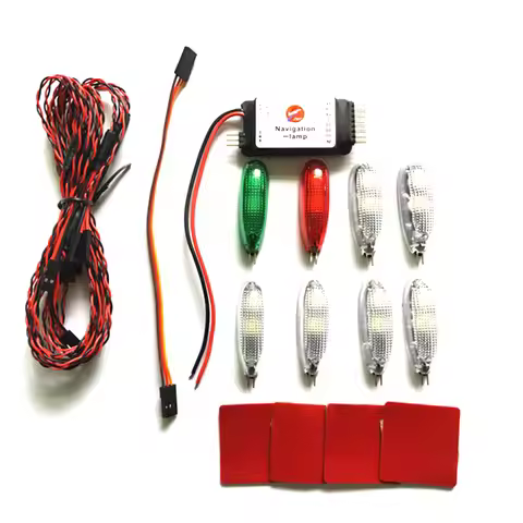 Simulation Navigation Light 2-3S Voltage 3V LED Six modes for RC fixed-wing Aircraft Ducted Like rea