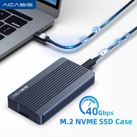 Acasis 40Gbps SSD Case M.2 NVMe Enclosure For Macbook iPad Pro 2500-3000MB/S Data Transfer Speed For