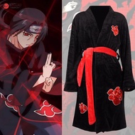 Naruto Uchiha Itachi Cosplay Flannel Bathrobe