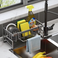 [in stock]Hot Sale Kitchen Storage Rack Household Sink Drainage Basket Sub-Table Multi-Functional Sponge Detergent Rag Rack