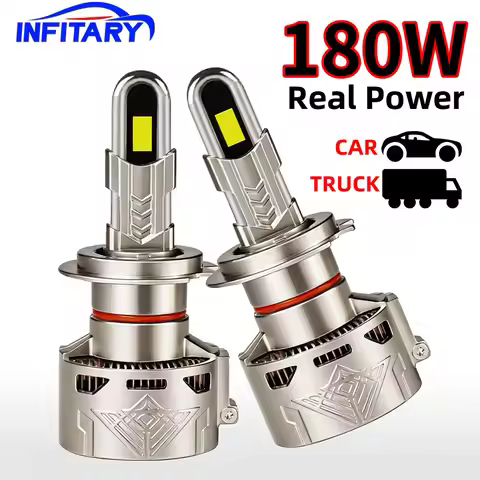 180W U-shaped Copper Tube Car LED Headlights H7 H4 H11 H1 9005 9006 9012 Auto Bright LED Headlamp Fr