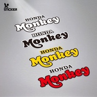 Honda MONKEY MINI Motorcycle Fuel Tank Sticker Front Windshield Reflective Decorative Sticker