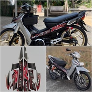 Striping Sticker Polet Motorcycle List Yamaha F1ZR fizr fiz r f1 zr 2002 Black Silver list body F1ZR