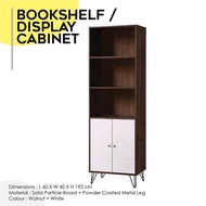 BOOKSHELF / DISPLAY CABINET WITH METAL LEG/BOOK CASE/FILE CABINET/DISPLAY RACK/OPEN SHELF/SHELVING