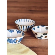 日本美濃燒復古手繪南風陶瓷酸奶麥片水果碗深湯盤咖喱飯意面盤