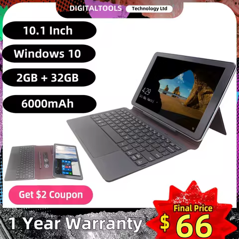 HOT SALES W1 10.1" Windows 10 Tablet PC Intel Z8350 Quad Core CPU 2GB RAM 32GB ROM WiFi USB 3.0 Dual