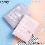 CHERRY 100 Envelopes Money Saving Challenge, Save Money Leather Envelope Challenge Binder,  Reusable