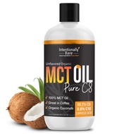 Pure C8 MCT Oil Organic - Brain Octane C8 MCT Oil for Keto Paleo & Vegan Diet - Unflavored MCT Oil C