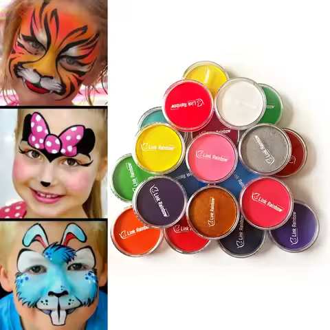 30g Face Paint Professional matterUV Colors Water Based Makeup Eyeliner Neon Body Art