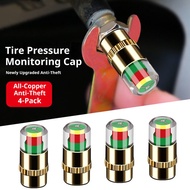 [GIYI] Car Tire Pressure Monitor Valve 36 PSI 2.4 Bar Tire Pressure Sensor Stem Caps for Cars Motorc