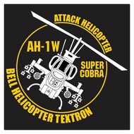 Super Cobra AH-1W Marine Attack Helicopter Cutting Sticker