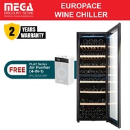 EUROPACE EWC8981DBK 98 BOTTLES WINE CHILLER | Dual Zone | Free Air Purifier by Europace |  Must Deli