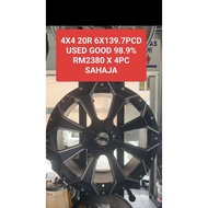USED SPORT RIM 18 INCH 4X4 RM 2380 HILUX D-MAX FORD RANGER TRITON ( KENA BELI 2KALI 1PAY 2PC 1BOX PO