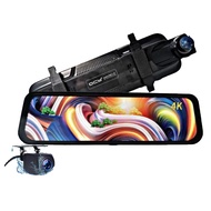 QCY P50 Pro Rear View Mirror Dashcam 4k Front + 2k Rear Camera Resolution