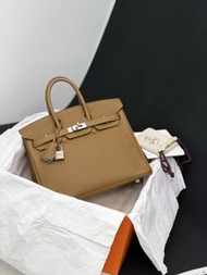 Hermes Birkin 25古銅色內拼微風藍