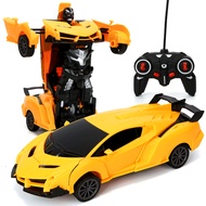 【Direct-sales】 2 In 1 Electric Cars Rc Car Transformation Robots Children Toys Outdoor Remote Contro
