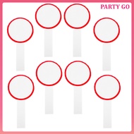 8 Pcs Hand Paddles Cartoon Dry Erase Answer Handheld Board 19.50X10.00X0.50CM Red  uiran