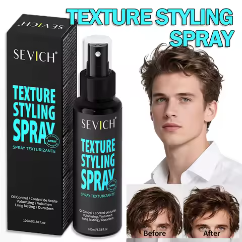 Hair Texture Styling Spray Hair Strong Holding Spray Curl Defining Add Texture Thickness Non Greasy 