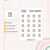 Hotel Booking – Tiny Icon Sticker, Bujo, Hobonichi, Kinbor & Planner Stickers