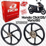 HONDA CLICK125 / HONDA VARIO 150 RACING BOY SP688 SPORT RIMS BLACK 17 INCH 1.4x17 RCB RIM VARIO CLIC