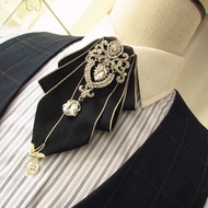 ✨2025✨ Diamond Collar Bow Tie Men Korean Business Bow Tie for Men, British Style, Trendy Double Laye