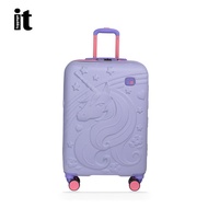Uk Itluggage การ์ตูน กระเป๋าเดินทางพกพาสําหรับเด็ก Unicorn Relief พร้อมสี่ล้อ ทันสมัย กระเป๋าเดินทาง