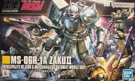 全新未砌 Bandai 藍logo 機動戰士 高達模型 HG 1/144 HGUC MS-06R-1A Shin Matsunaga ZAKU II 高機動型渣古 2 白狼 松永真專用機