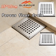 [SG] Floor Drain Floor Drain Strainer 15X15cm 304 Stainless Steel Sink Drain Filter Bathroom WC Show