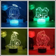 Blue Archive Takanashi Hoshino Night Light Anime 3D Lamp Remote Touch LED Charging USB Rainbow Light