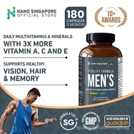 Vitality Formula Men's Daily Multi-Vitamin- Multivitamin for men 2.5X more Vitamin A C E, Antioxidan