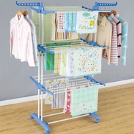 3-Tier Folding Clothes Drying Rack Standing Clothes Hanger