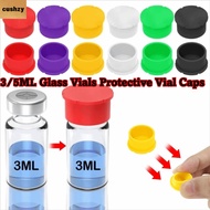 CUSHZY 12Pcs/Pack Glass Vials Protective Vial Caps, Dust Plug Reusable Dust-Resistant Lids Cover, Le