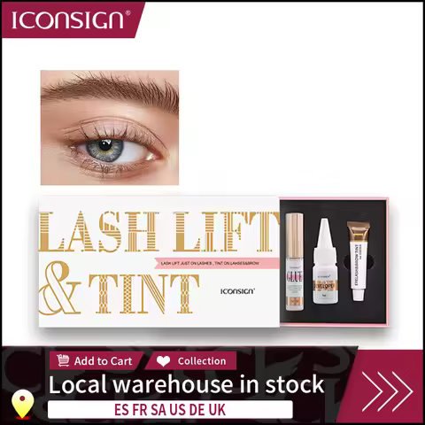 ICONSIGN Lash Lift and Tint Kit Professional Eyelash Lifting Calia Perming Lashes Tint Brow Dye Eyes