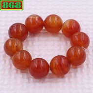 Orange agate bracelet from 8mm to 16mm, 108 beads, bead bracelet