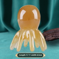 Lansboter Lụa màu vàng kim gỗ đàn hương xanh lá cây Lược mát xa da đầu thư giãn chăm sóc sức khỏe Lư