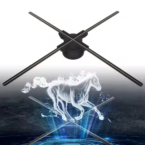 3D Hologram Fan Player 3D Hologram Fan Display 1024x768P WiFi APP Control Holographic Advertising Ma