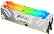 FURY Renegade White RGB 32GB (2x16GB) 6400MT/s CL32 DDR5 DIMM | Infrared Syncing | FURY CTRL Softwar